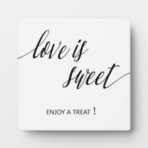 Liebe Tabletop Plaque mit Easel Fotoplatte