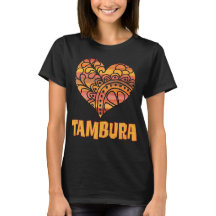 Liebe Tambura Orange Mandala Herz indische Musik