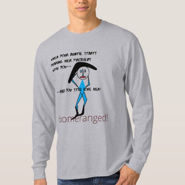Liebe Tante - Langschläfer T - Shirt Boomerangang (Vorderseite)