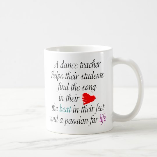 Liebe, Tanz-Tasse zu unterrichten Kaffeetasse