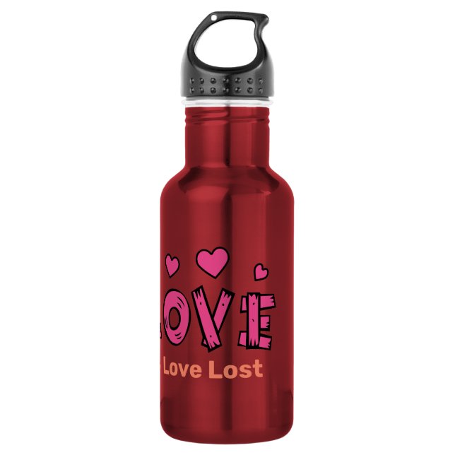 LIEBE Tasse Edelstahlflasche (Vorderseite)