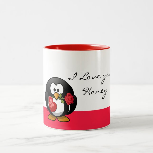 Liebe-Tasse Zweifarbige Tasse (Mittel)