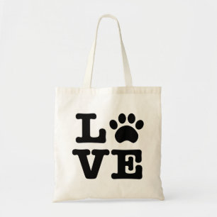 Liebe-Tatzen-Druck-Taschen-Tasche Tragetasche