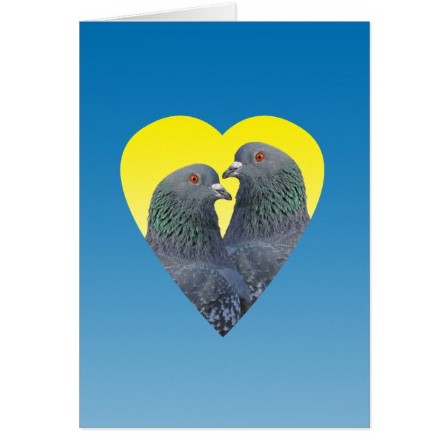Liebe-Tauben-Karte (Vorne)