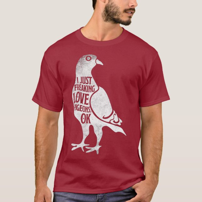 Liebe Tauben Shirt Niedliche Taube Geschenk_1 (Vorderseite)