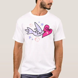 Liebe-Tauben-T - Shirt
