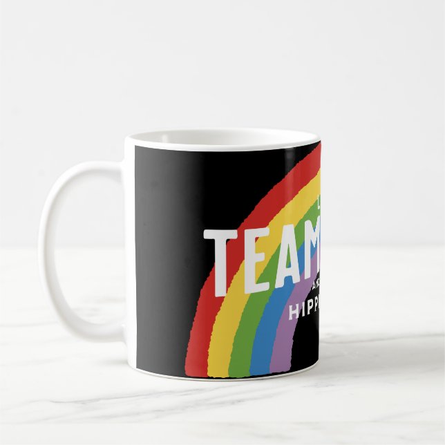 Liebe, Teamwork und all das Hippie-Zeug Kaffeetasse (Links)