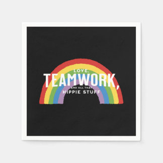 Liebe, Teamwork und all das Hippie-Zeug Serviette