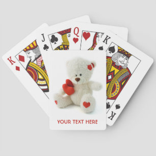 Liebe Teddy Valentine benutzerdefinierte Spielkart Spielkarten