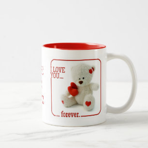 Liebe Teddy Valentine benutzerdefinierte Tasse
