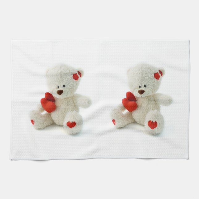 Liebe Teddy Valentine Handtuch (Horizontal)
