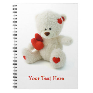 Liebe Teddy Valentine - individuelles Notebook Notizblock