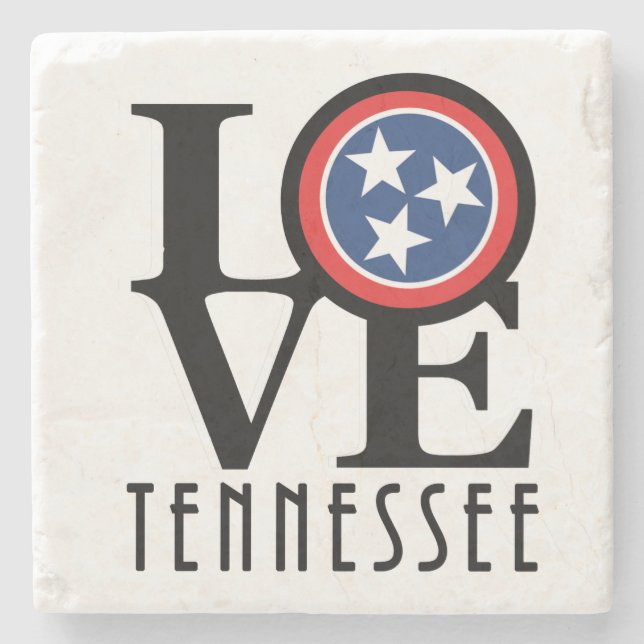 LIEBE Tennessee Steinuntersetzer (Vorderseite)