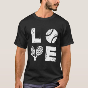 Liebe Tennis Cool Tennis Gear Tennis Spielplatz Co T-Shirt