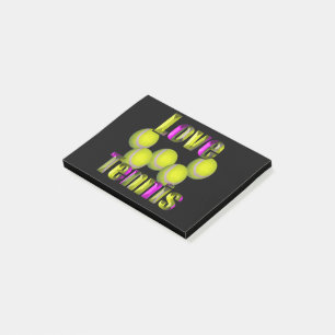 Liebe Tennis Design, Post-it Klebezettel