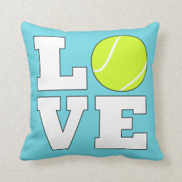 LIEBE Tennis Farbdekorative Kissen mit Rückenpolst