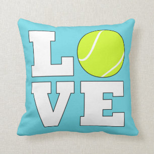 LIEBE Tennis Farbdekorative Kissen mit Rückenpolst