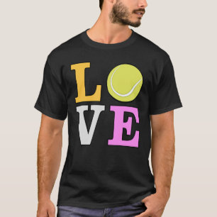 Liebe Tennis - Farbige Version 2 T-Shirt