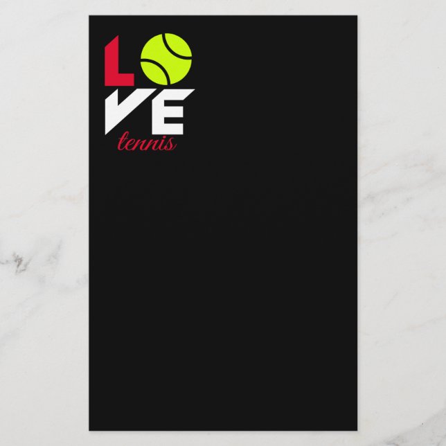 Liebe Tennis Flyer (Vorne)