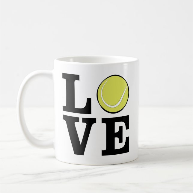 Liebe Tennis Kaffeetasse (Links)