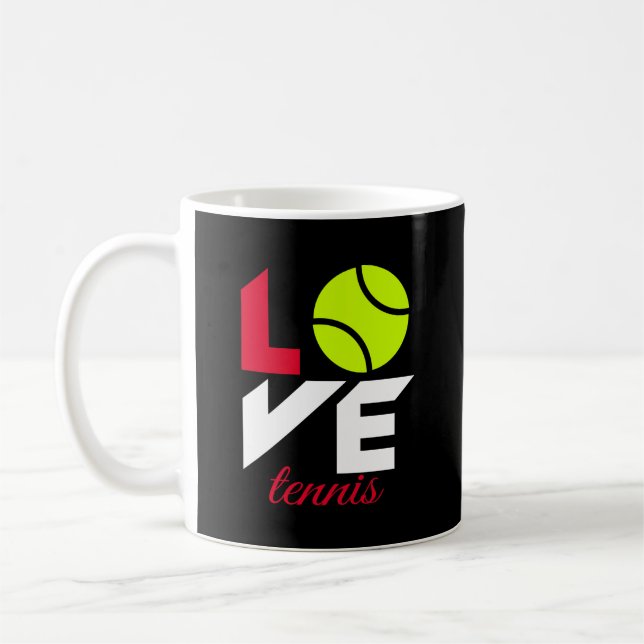 Liebe Tennis Kaffeetasse (Links)
