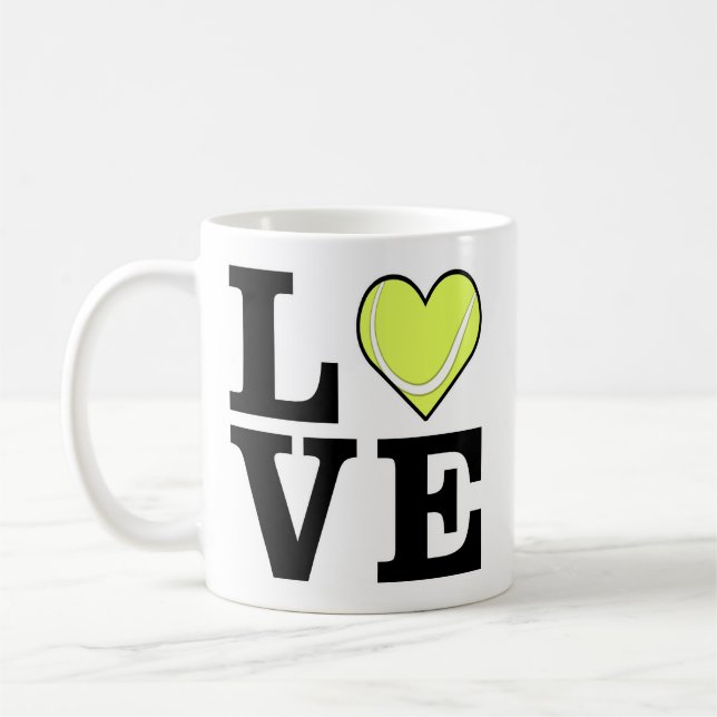 Liebe Tennis Kaffeetasse (Links)