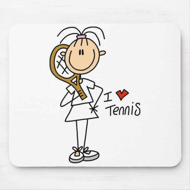 Liebe-Tennis Mousepad des Mädchen-I (Vorne)