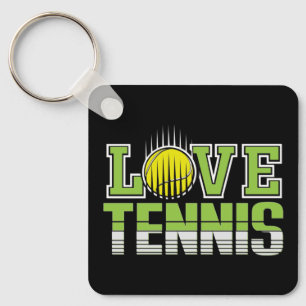 Liebe Tennis Schlüsselanhänger