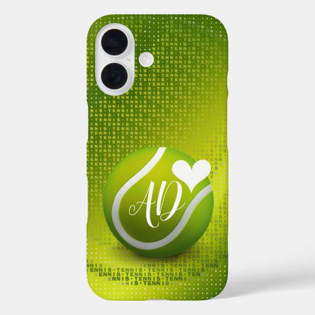 Liebe Tennis so viel | Geschenke für Mädchen iPhone 16 Hülle (Rückseite)
