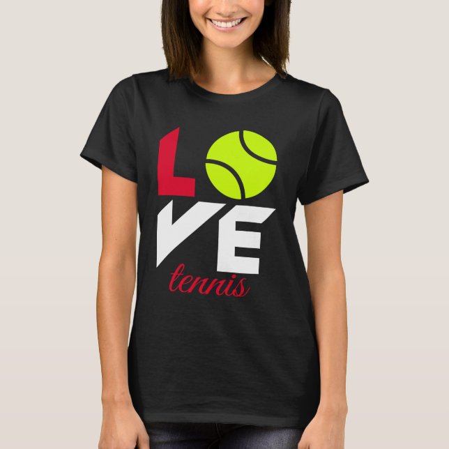 Liebe Tennis T-Shirt (Vorderseite)
