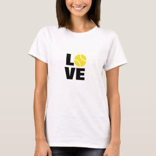 Liebe Tennis T - Shirt für Damen und Herren