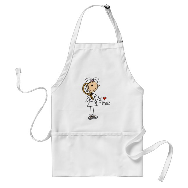 Liebe-Tennis-T-Shirts und Geschenke des Mädchen-I Schürze (Vorne)