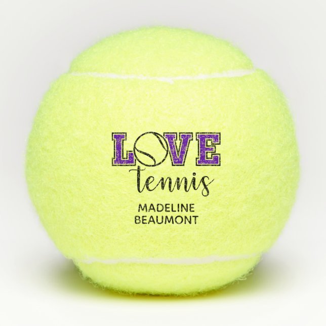 Liebe Tennis Tennisbälle (Vorderseite)