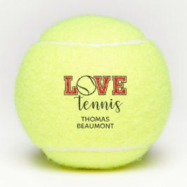 Liebe Tennis Tennisbälle