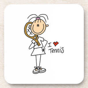 Liebe-Tennis-Untersetzer Getränkeuntersetzer