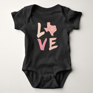 Liebe-Texas-Ausstattung Baby Strampler