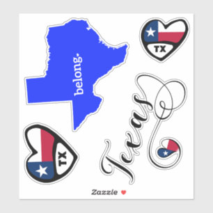 Liebe Texas, Blatt Die Aufkleber schneiden