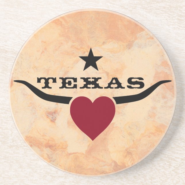 Liebe Texas Getränkeuntersetzer (Vorne)