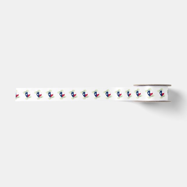 Liebe Texas Herz und Rollen Satinband (Vorderseite)
