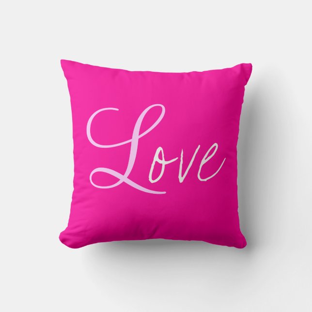 Liebe Throw Custom Pillow Kissen (Vorderseite)