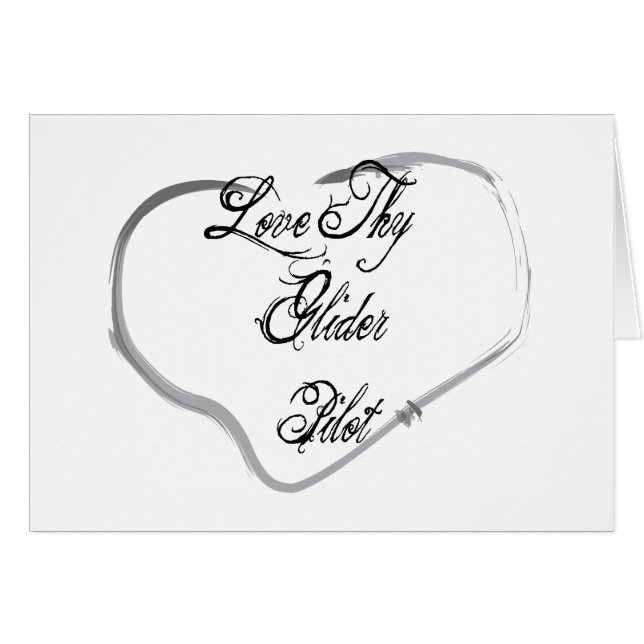 Liebe Thy Segelflugzeug-Pilot (Vorderseite (Horizontal))