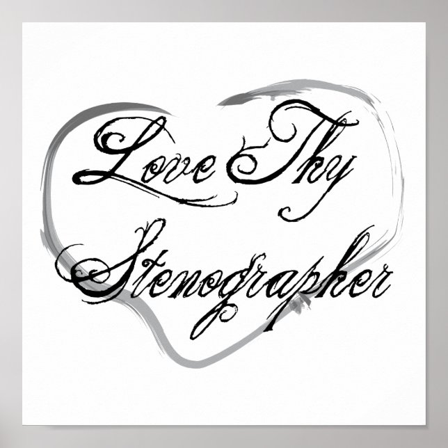 Liebe Thy Stenographer Poster (Vorne)