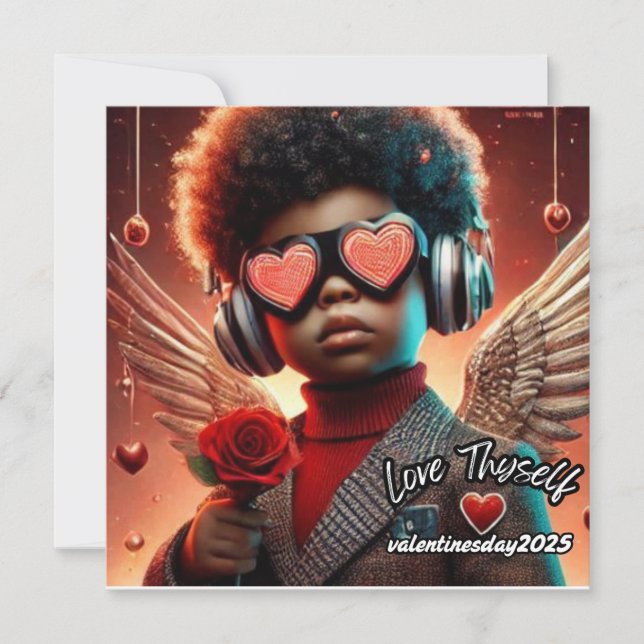 Liebe Thyself-Valentinstag 2025 Karte (Vorderseite)