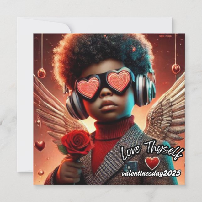 Liebe Thyself Valentinstag 2025 Mitteilungskarte (Vorderseite)