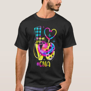 Liebe Tie Dye Cna Krankenschwester Leben Krankenpf T-Shirt