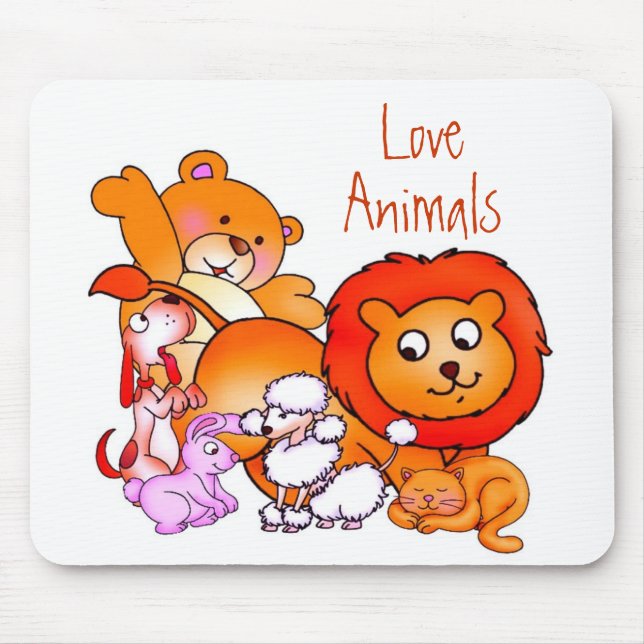 Liebe Tiere Mousepad (Vorne)
