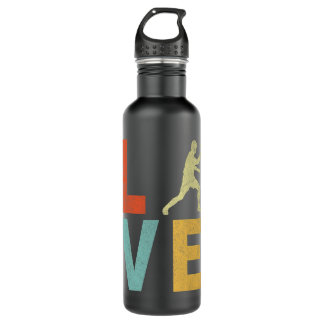 Liebe Tischtennis Ping Pong Paddle Retro Vi Edelstahlflasche