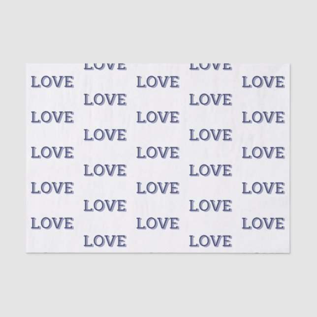 LIEBE Tissue Paper Seidenpapier (Vorderseite)