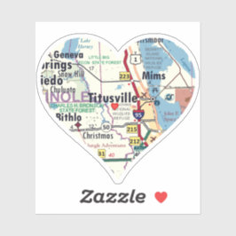 Liebe Titusville Florida Aufkleber