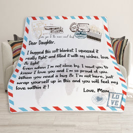 Liebe Tochter, Blanket, Geschenk für Tochter Fleecedecke